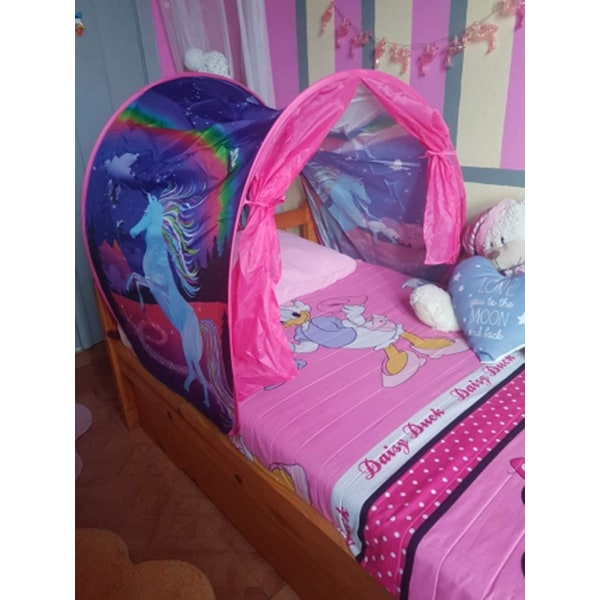 Lasten sänkyteltta, Space Bed Teltat pojille, Pop Up -lasten leikkiteltta lapsille kerrossänky teltta Lasten leikkimökkisänky 3