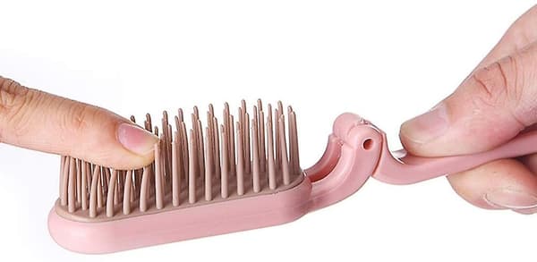 2 stk. Foldbar Hårbørste Hårkam Portable Mini Massage Hårbørste Antistatisk