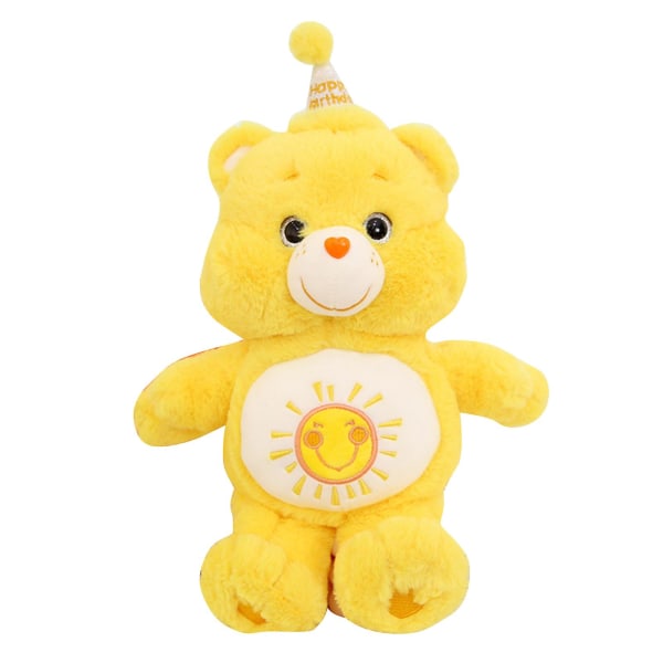 Care Bears Plyschleksak Söt Dekorativ Kudde Gosedjur Cartoon Djurdocka För Födelsedagspresent 33cm / 13in Yellow