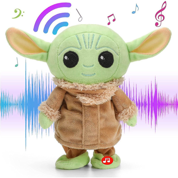 Baby Yoda Elektrisk Gå & Prata Plyschdocka The Mandalorian Yoda Gosedjur Barn Julklapp