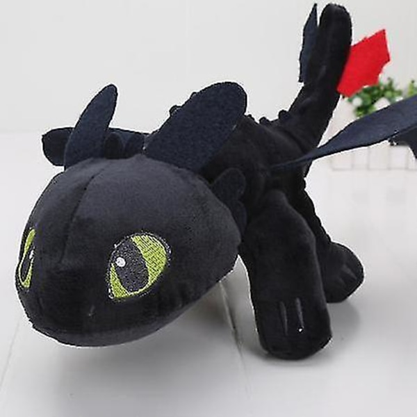 Tandlös drake mjuk plyschleksak fylld djur fylld djurdocka fylld present barnens docka 45cm