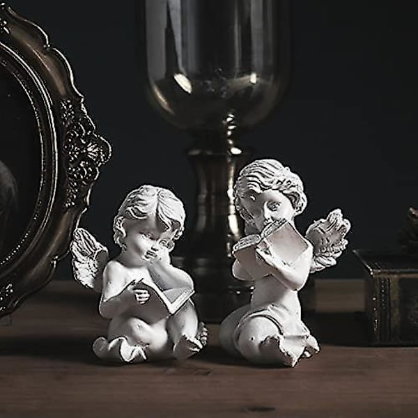 Cherubs Angels Resin Have Statue Figurine, Elskelig Engel