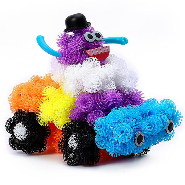 400 st Thorn Ball 3d modellkonstruktion Byggklossar Magic Puffer Ball Diy Montering Leksaker För Barn Gåvor 400pcs with box