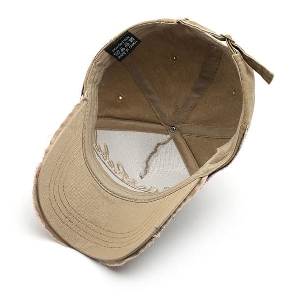 Caps Sommercaps Vintage Bomulls Baseballcaps Unisex Slitt Sna