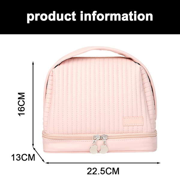 Torr-våt tvättväska Pu kosmetisk förvaringsväska kosmetisk väska pink