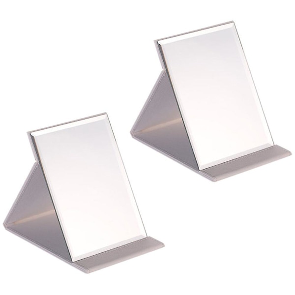 Fällbar resespegel, rektangel, bärbar fickpegel, 17*12,2 cm, 2 st, vit
