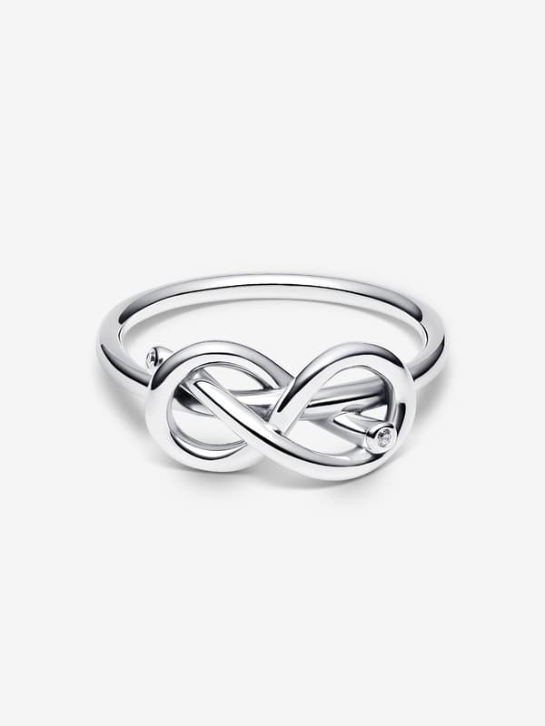 Pandora - Infinity Knot Ring - Sterling sølv Circumference: 56mm