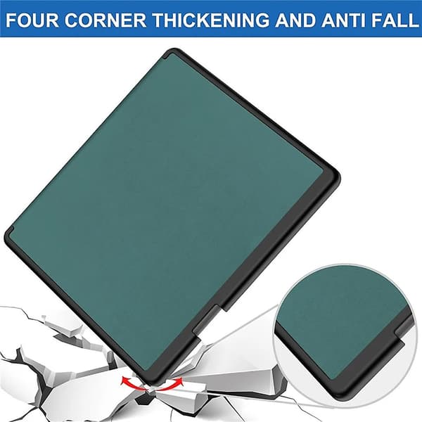 Deksel for Kindle Scribe 2022 10,2 tommer, multi-foldbar stativ, mykt PU-lær Red