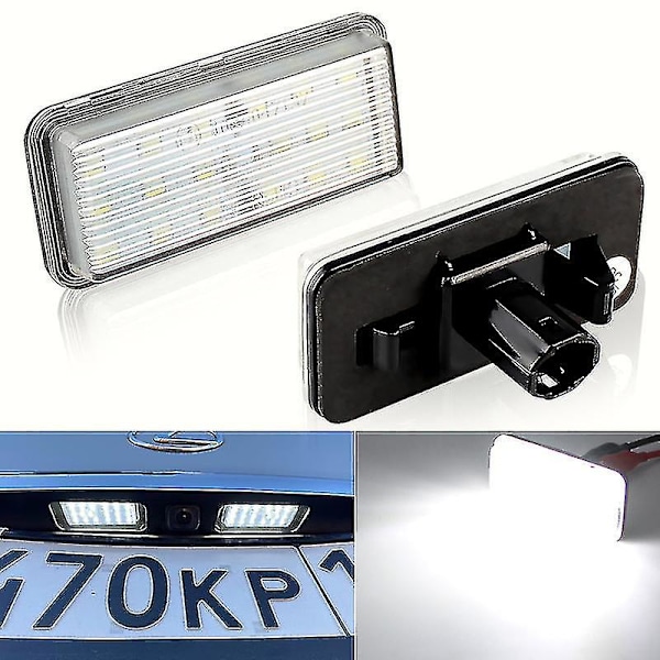 2 kpl Canbus Led -kilven valoa Compitiabe Withlexus Lx470 Lx570 Toyota Land Cruiser 100 200 Prado 120 Reiz 4d Mark X rekisterikilven lamppu
