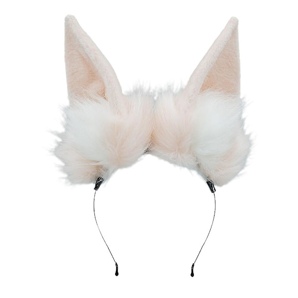 Fox Wolf Bunny Cat Dog Ears Hårbånd Halloween Kostyme Fest Hodeplagg Hodeplagg Hår Tilbehør pink white