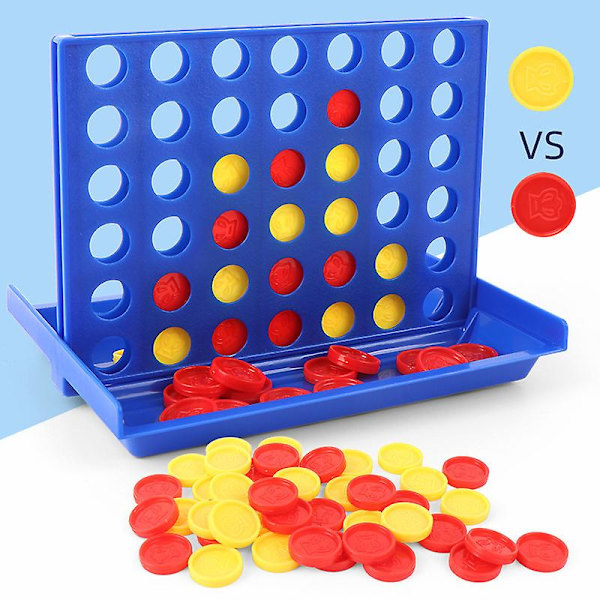 Mini Stereo Four Connect Schackbräde Spel Leksaker