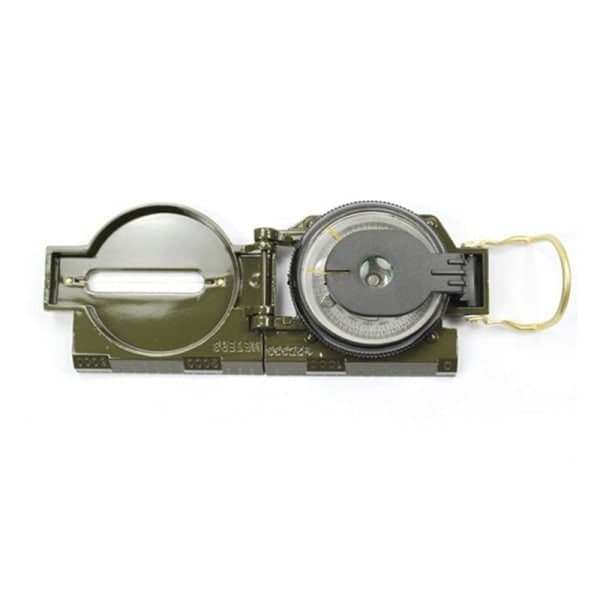 Militærkompas med tritium, aluminium, linsekompas