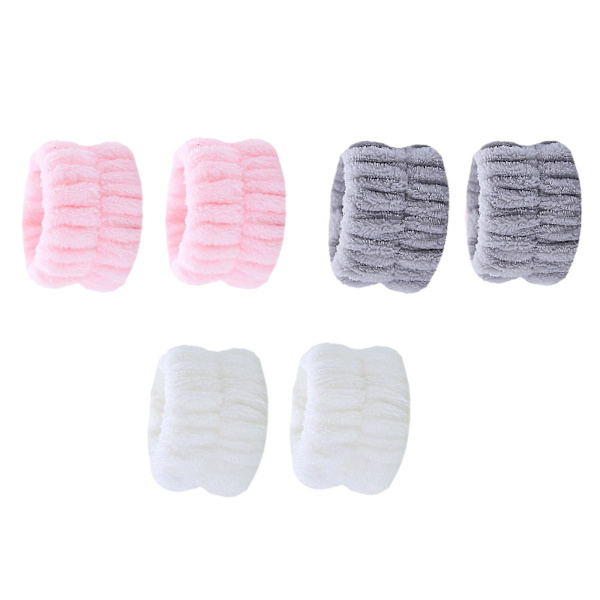 Makeup Ansigtsvaske Håndledsbånd Ansigtsvaske Håndrem Makeup Absorberende Håndledsbånd Ansigtsvaske Håndledsmanchet Piger Damer Grey