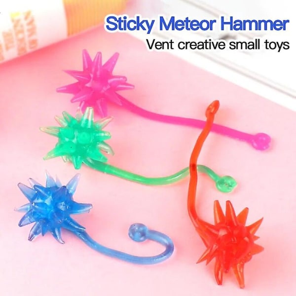 1 ~ 20 st Barnfestleksaker för män Roliga barn gynnar Elastiska Sticky Hands Toy Sticky Spiders Födelsedagsfest presenter Party Random Color 1pc 1