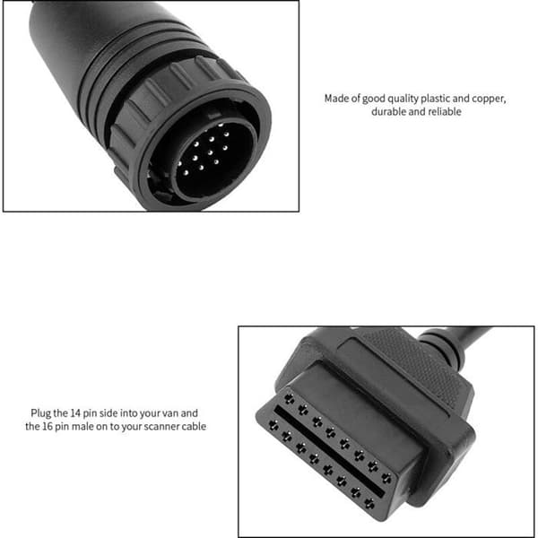 Eosnow 14-nastainen – 16-nastainen OBD2-sovitinkaapeli Mercedes Benz Sprinterille