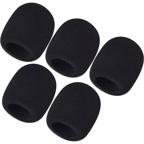 5-pack skummikrofonöverdrag Handhållen mikrofon vindruta (5-pack)