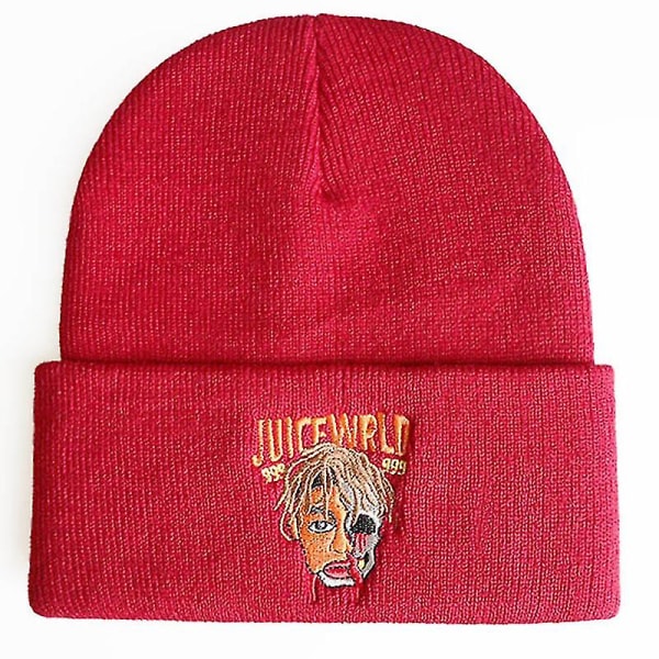 Juice Wrld 999 Beanie Broderi Vinterlue Bomull Strikket Lue Skullies Beanies Lue Hip Hop Strikket Lue Dropshipping Casual