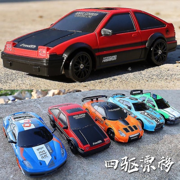 2.4g Drift Rc Bil 4wd Rc Drift Bil Legetøj Fjernbetjening Gtr Model Ae86 Køretøj Bil Rc Racerbil Legetøj Til Børn Julegaver AE86-1Battery