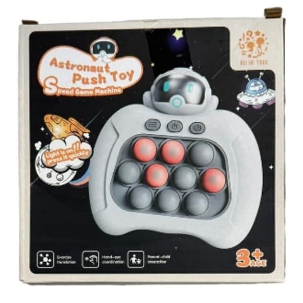Astronaut Pop It-spil - Pop It Pro Light Up-spil Hurtig tryk Fidg