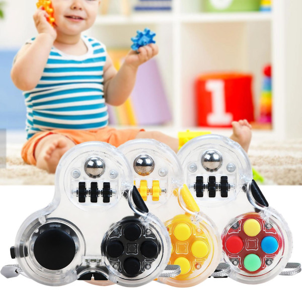 Naievear Fidget Pad-leker Stressavlastning Vibrerende farge Fingerfleksibilitet Håndleker Fidget Pad for avslapping Multicolor