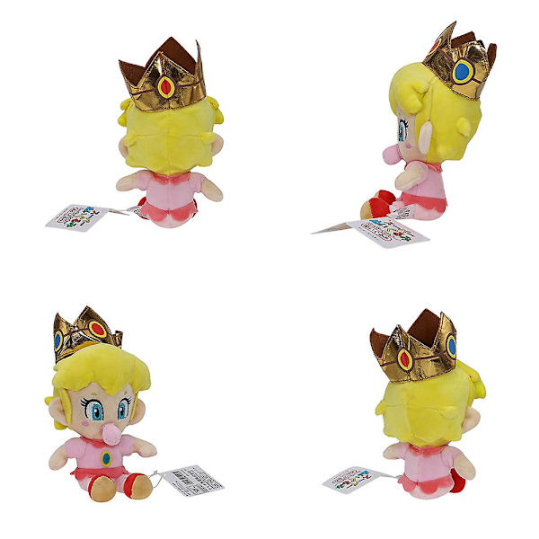 Super Mario Bros Baby Princess Peach Daisy Rosalina Plysjdukke Søt Myk Fylt Leke Kreative Gaver Pink