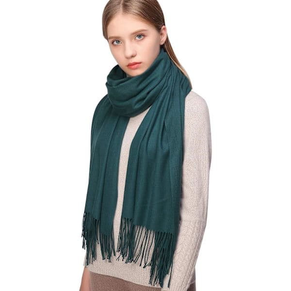 Skjerf til dame Pashmina sjal og omslag til bryllup Skjerf til dame Vinter Rød Red
