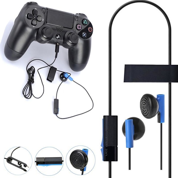 PS4 Original håndtag Enkeltsidet headset, 3,5 mm interface