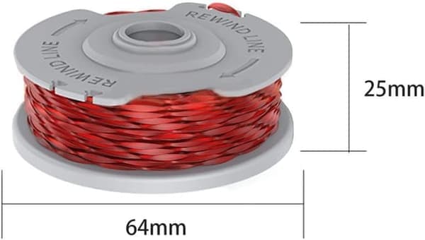 4-pakning Trimmerspoler for Flymo Gresstrimmer, 1,5 mm Nylon Dobbel Tråd, Automatisk Mating, Erstatningsspole Gresstrimmertilbehør 6 stk 6pcs