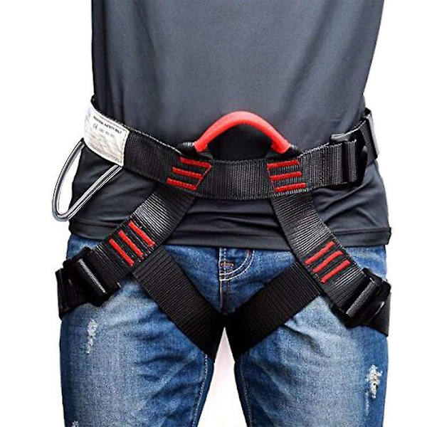 Anti-fald sikkerhedssele udendørs klippe sikkerhedsklatring rappelling sele sikkerhedssele beskyttelse Yellow