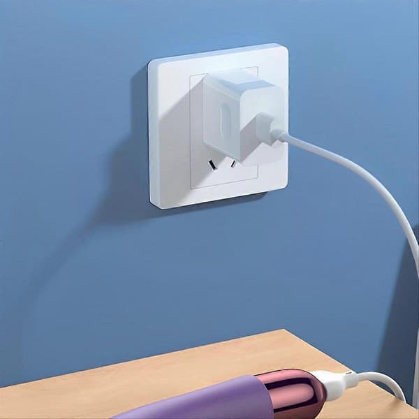2 stk. magnetisk USB DC-opladerkabel, 0,8 m opladerkabel til massager, elektriske tandbørster, børneur