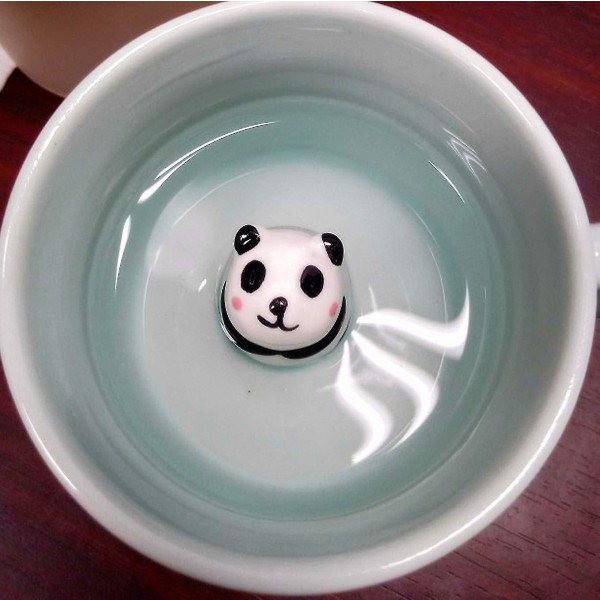 Kaffe krus Panda 3d tegneserie dyr inne keramikk kopp