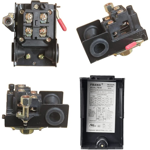 Trykluftafbrykker Luftkompressor Trykregulator Kompressor Trykluftafbrykker Afbryder Kompressor Luftkompressor Kontrolventil Regulator (1 Vej) (hy)