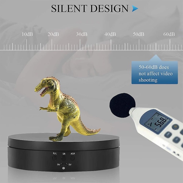 Roterende displaystativ 360 graders motorisert roterende display spinner dreieskive displaystativ elektrisk displaybord tre-trinns justerbar vinkel for P
