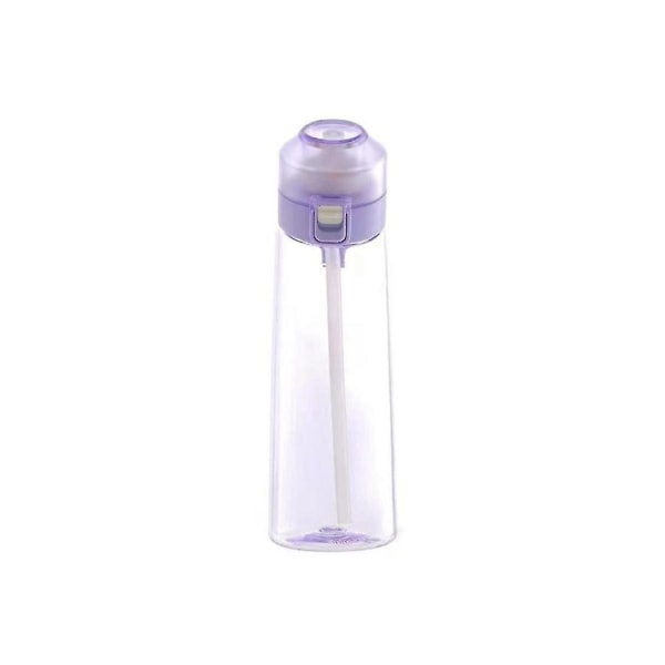 650 ml Smagsvand Luftsmagsvand Sukkersmagsvand med halmkop Sportsvand (lyse lilla)