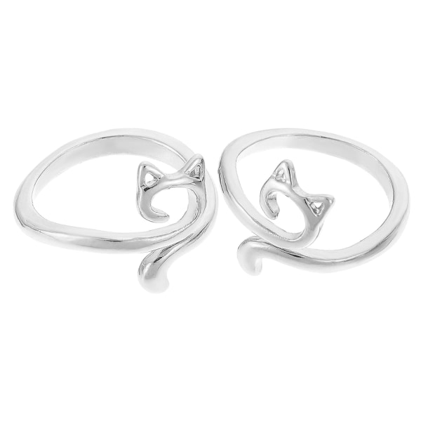 2 st Stickade Ringar i Metall Multifunktionella Virkningsringar DIY Stickverktyg Flätade Stickringar