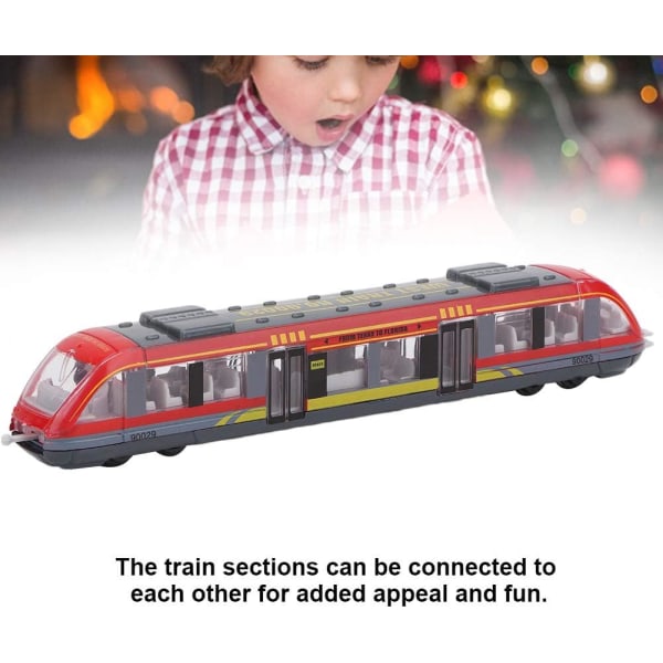 Minimodellbil Simulering Legering Tåg Modell Metall Diecast modellbilar för barn Barn(röd)