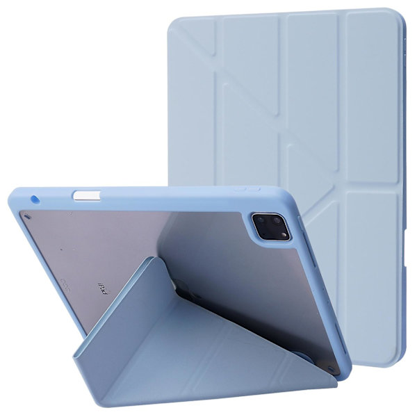 Fodral till iPad Pro 13 (2024) Origami Ställ Läder Tabletskydd med Auto Wake / Sleep - Babyblå Multicolor Baby Blue