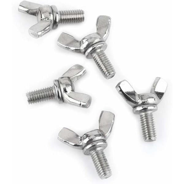 25 stk. vingmutter M6 X25 mm vingeskrue med metrisk bolt 304 rustfritt
