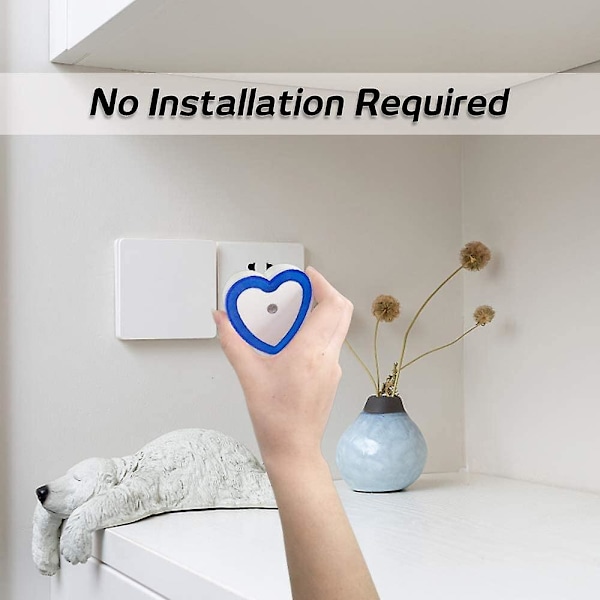 Hjerteformet smart lysstyret induktionsnattelys til hjemmet style3