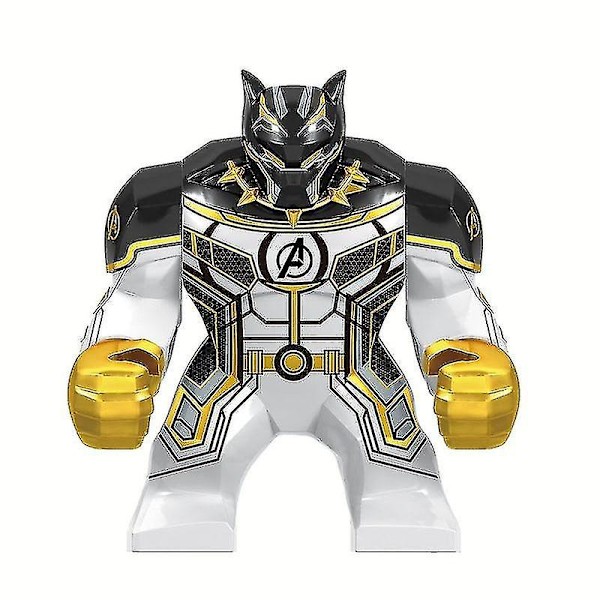 Superhelt byggeklodser legetøj, samlet byggeklodse humanoid model legetøj Black Panther-365016