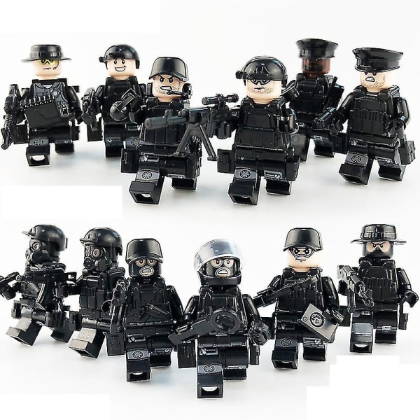 Sett med 22 minifigurer Military Series Villain Minifigurer byggeklossleker