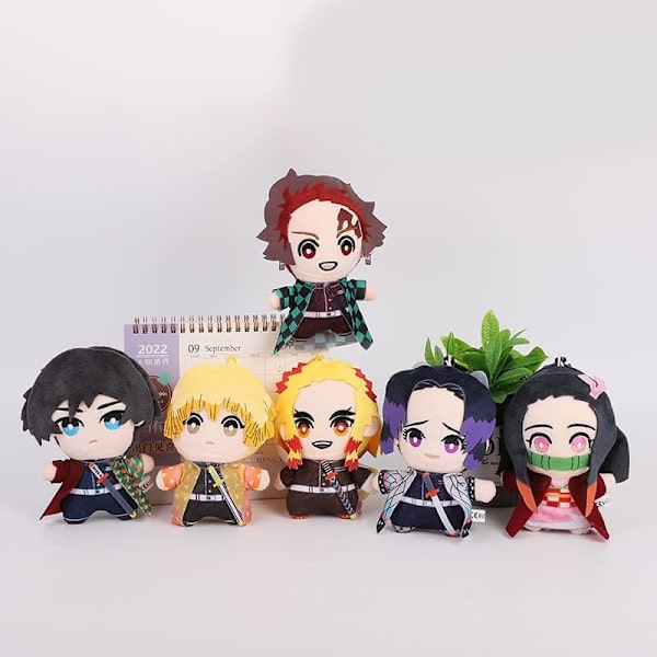 1 kpl Demon Slayer Anime Pehmolelu Nukke Cosplay Puku Pehmolelu Props Pehmeä Nukke Faneille (kamado tanjiro)