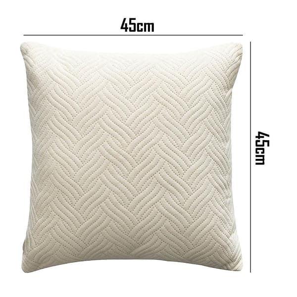 Hem Sammet Kuddfodral-Enkel Solid Färg Soffa Kuddfodral Grå 45*45cm 45*45cm white