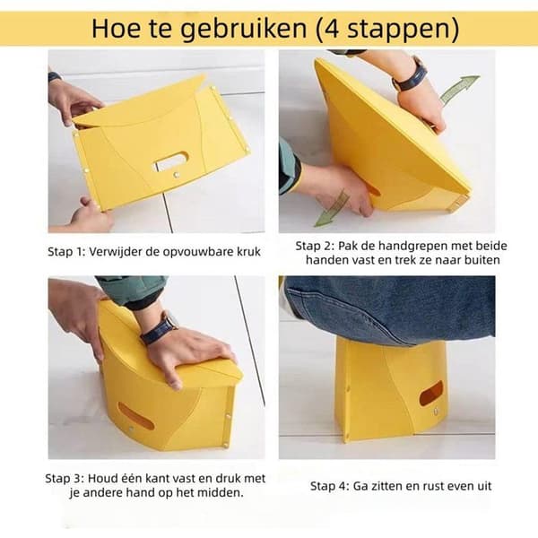 Sæt med 2 foldbare papstole, ideelle til camping og fiskeri. Mørkegrøn multifunktionel bæretaske.