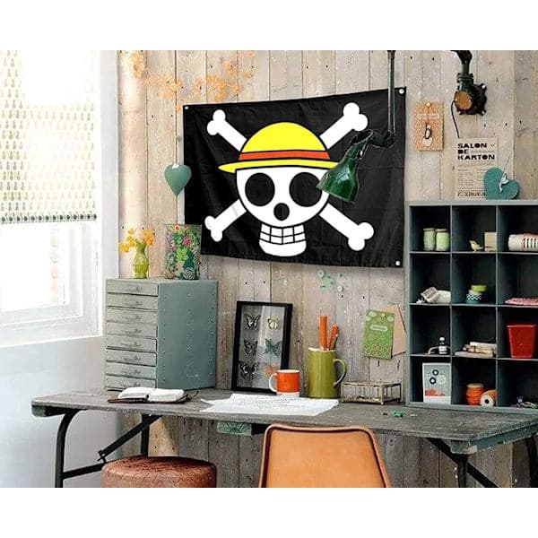 Anime Romdekor Stor Størrelse One Piece Flagg, Piratlegion Flagg