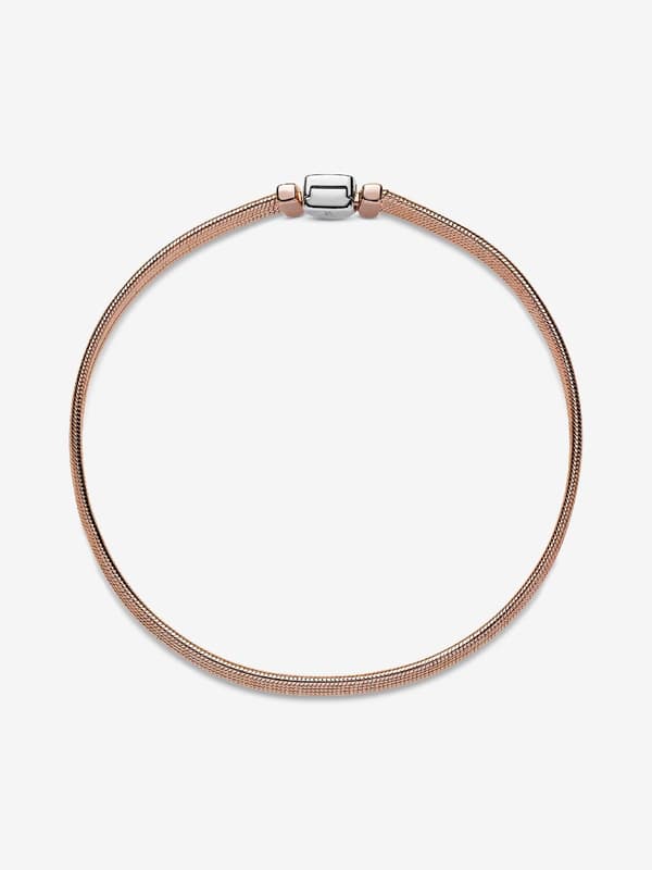 Pandora - Pandora Reflexions™ Multi Snake Chain Armbånd - Sterling sølv, 14k rosegullbelegg 7.1in/18cm