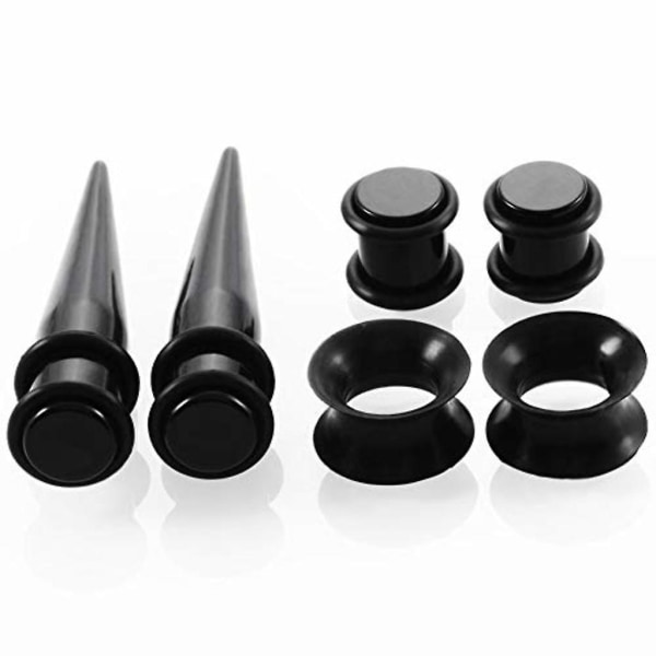 Punk Tapers Kit Plugger Stretching Set Tunnel Ører Ekspansjon 50 Stk