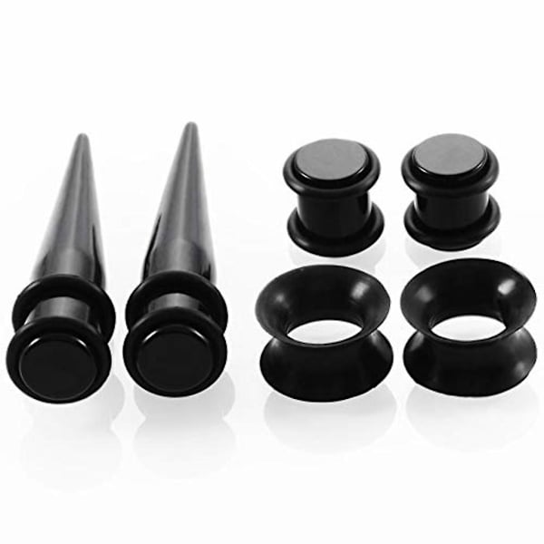 Punk Tapers Kit Plugs Stretching Set Tunnel Ears Expansion 50 Pcs