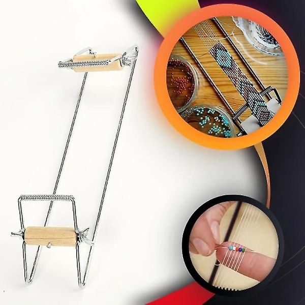 Gör-det-själv Trävävning Pärlvävstol Kit för smycken Armband Handgjord stickmaskin Trälegering Material