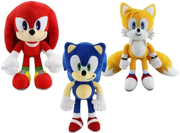 3 st Sonic Plyschdockor: Mjuka Gosedjur för Fans